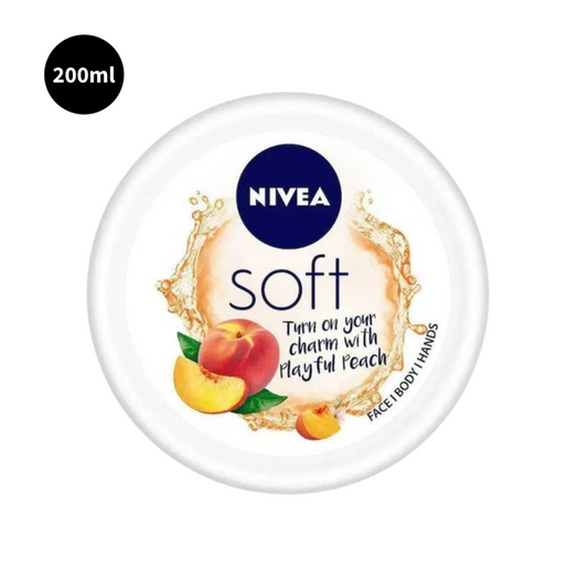 Nivea Peach & Vanilla Moisturising Cream Soft 200ml