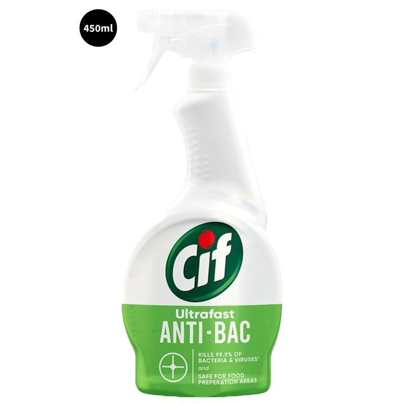 Ultrafast Cif Anti-Bacteria & Viruses Kills 99.9% Spray 450ml