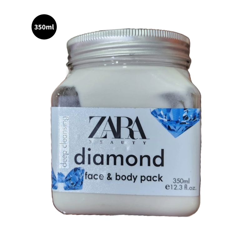 Zara Diamond Face & Body Pack Beauty Deep Cleansing 350ml