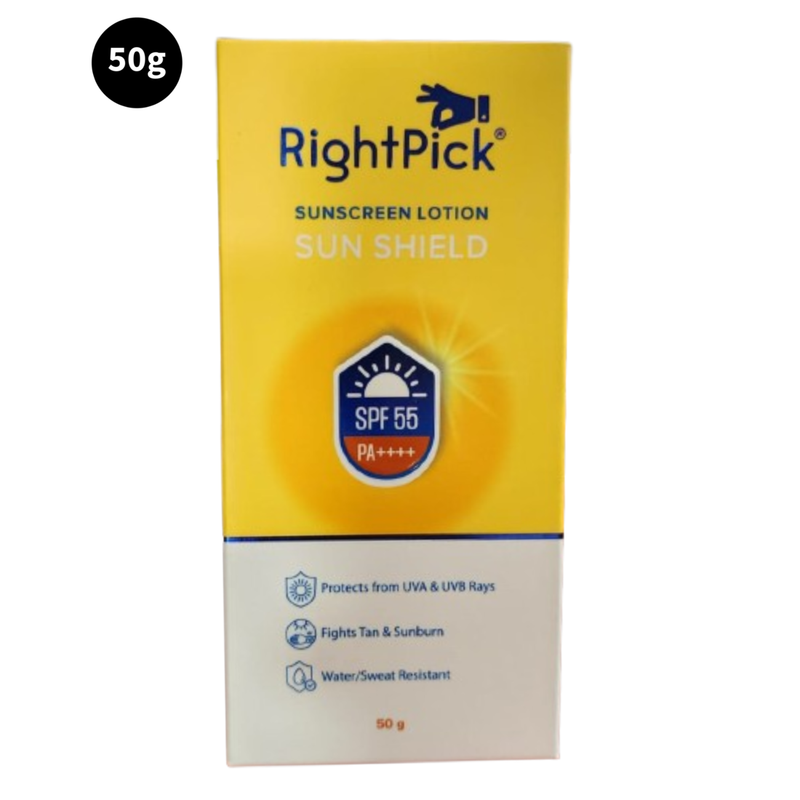 RightPick SPF 55 PA++++ Sunscreen Lotion Sun Shield 50gm