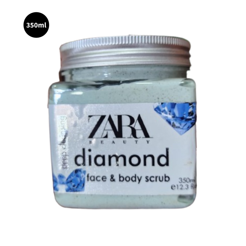 Zara Diamond Face & Body Scrub Beauty Deep Cleansing 350ml