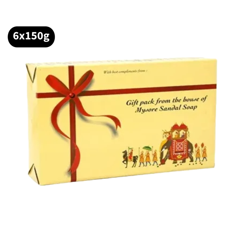 Mysore Pure Sandalwood Oil Soap Sandal (6X150g)m