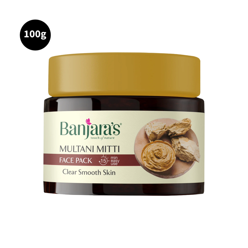 Banjaras Glowing Skin Face Pack Multani Mitti 100g