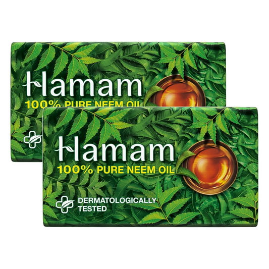 Hamam 100% Pure Neem Oil Soap 38g Pack of 2