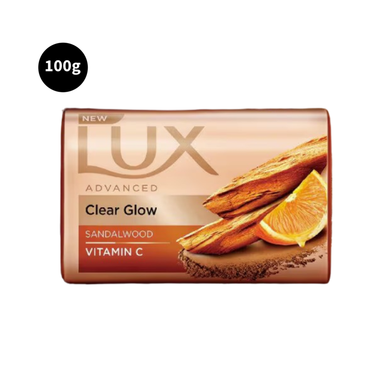 Lux Sandalwood Vitamin C Bathing Bar Advanced Clear Glow 100gm