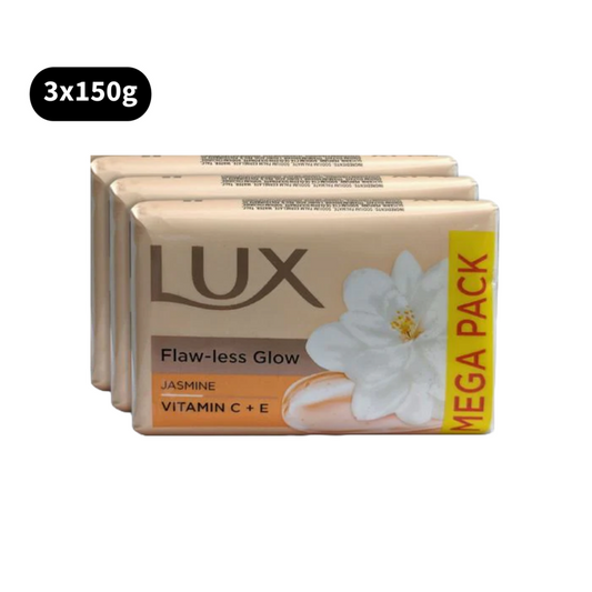 Lux Jasmine Vitamin C + E Soap Flaw-Less Glow (3X150gm)