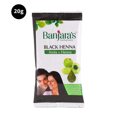 Banjaras Amla + Henna Hair Color Black Henna 20g