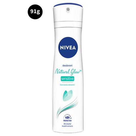 Nivea 48H Protection Mulethi Extracts Deodorant Natural Glow Sensitive 91gm