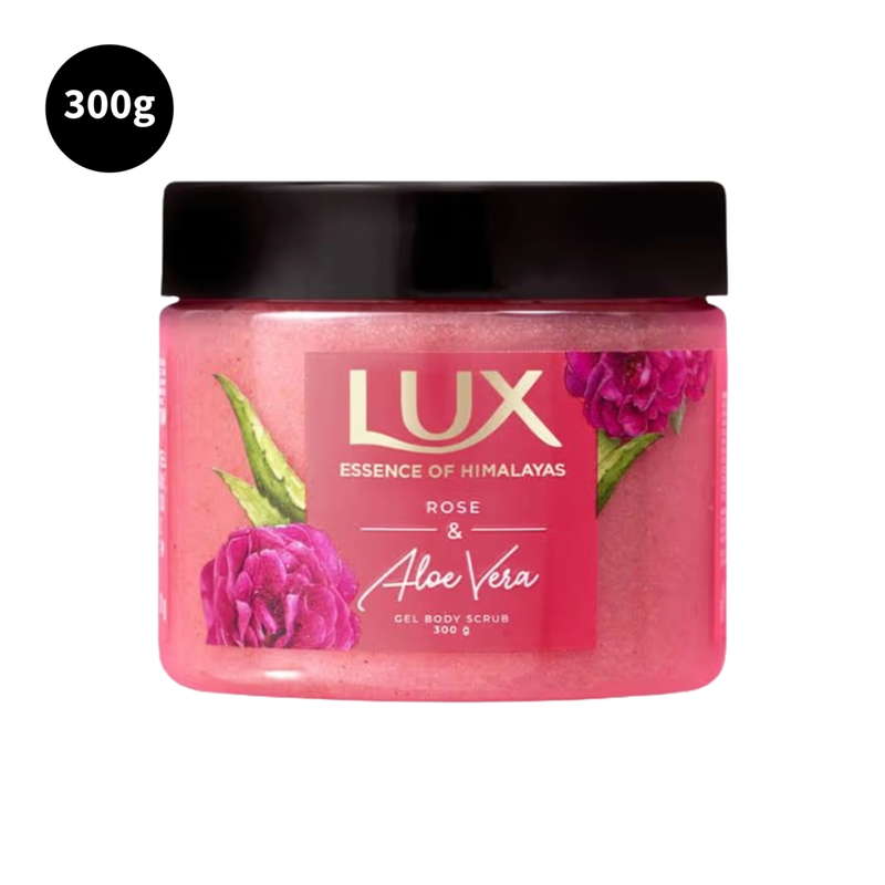 Lux Rose & Aloe Vera Gel Body Scrub Essence of Hmalayas 300gm