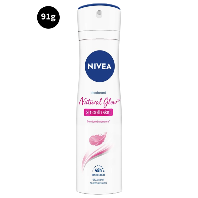 Nivea 48H Protection Mulethi Extracts Deodorant Natural Glow Smooth Skin 91gm