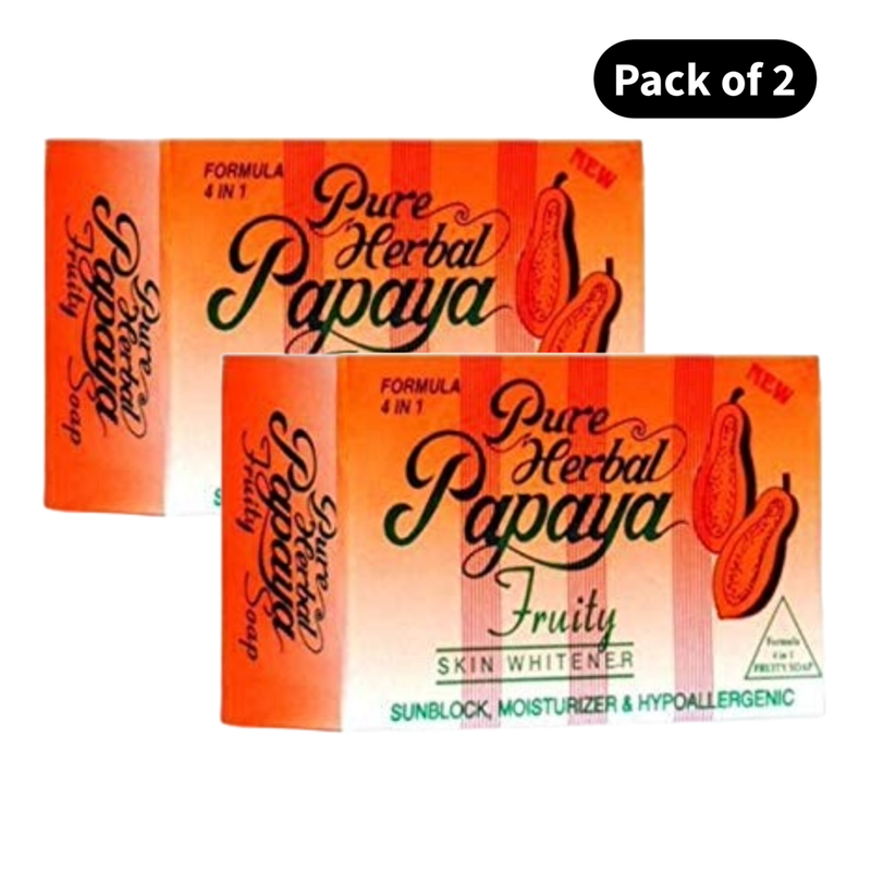 Pure Herbal Papaya Fruity Soap (135gm)(Pack of 2)