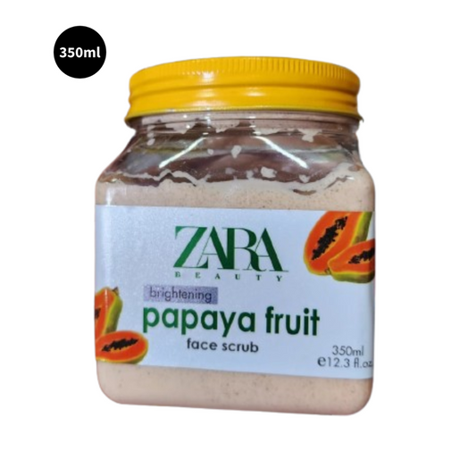 Zara Papaya Fruit Face Scrub Beauty Brightening 350ml