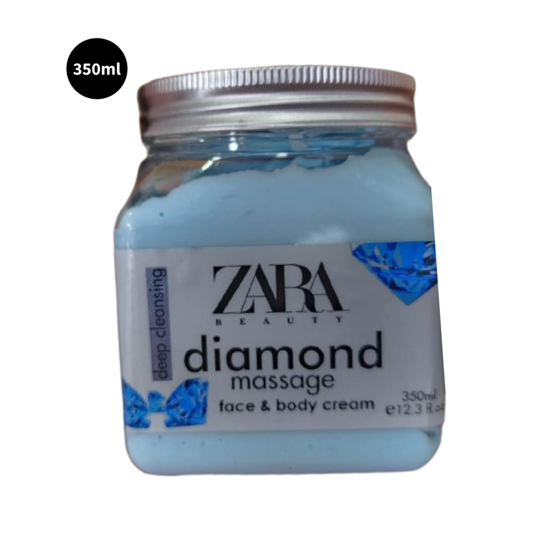 Zara Diamond Face & Body Cream Beauty Deep Cleansing 350ml