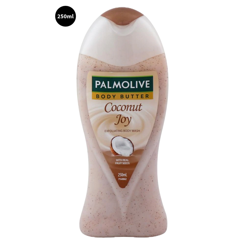 Palmolive Butter With Real Fruit Seeds Body Wash Coconut Joy 250ml