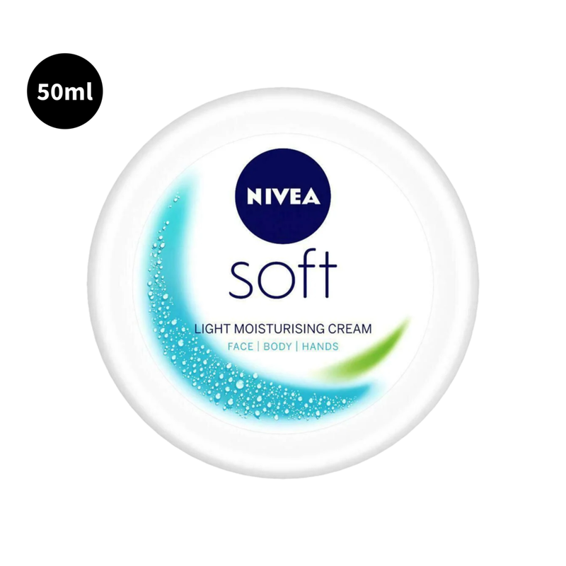 Soft Nivea Light Moisturising 24 Hour Hydration Cream 50ml