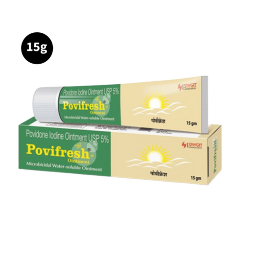 Povifresh Lodine Ointment USP 5% Povdone 15gm