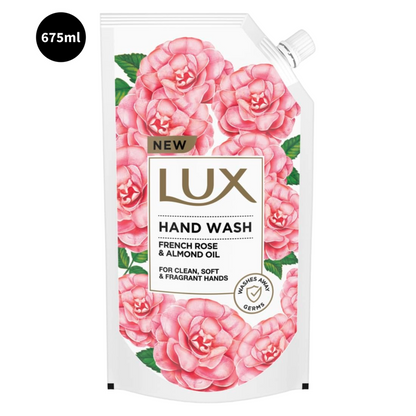 Lux For Clean & Soft Hand Wash French Rose & Almond Oil 675ml