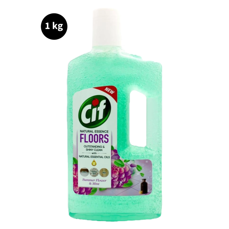 Cif Floors With Summer Flower & Mint Outstanding & Shiny Clean 1Kg