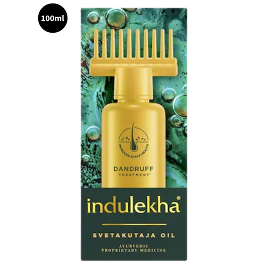 Indulekha Dandruff Treatment Svetakutaja Hair Oil Ayurvedic 100ml