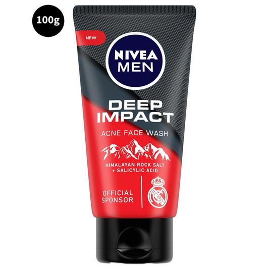 Nivea Men Himalayan Rock Salt Acne Face Wash Deep Impact 100gm