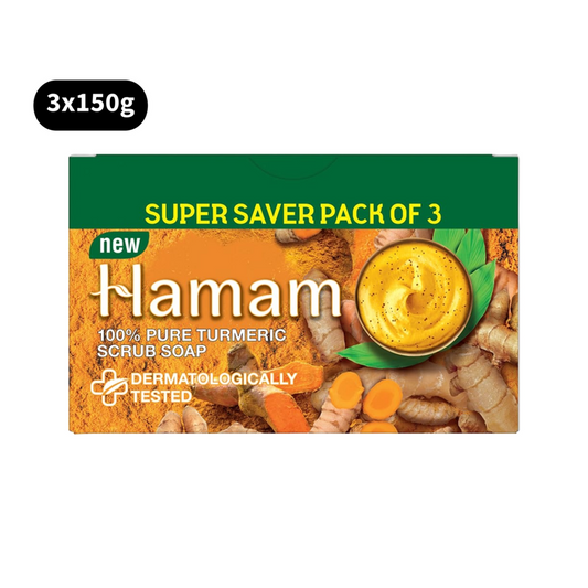 Hamam Turmeric Scrub Soap 100% Pure (3x150g)