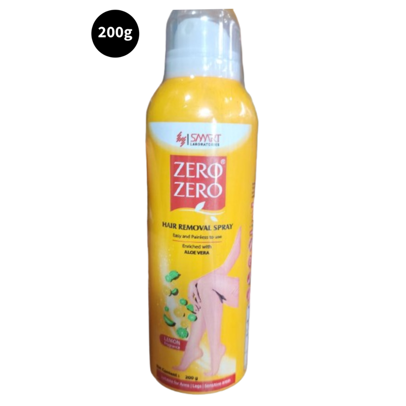 Zero Zero Smooth Hair Removal Spray Aloe Vera & Lemon 200gm