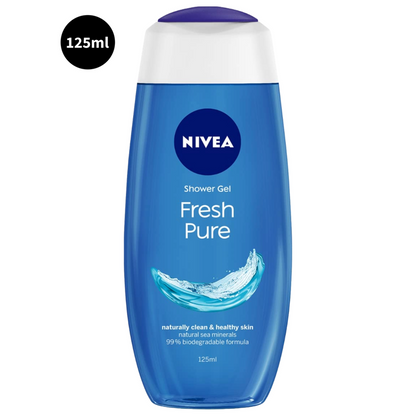 Nivea Naturally Clean & Healthy Skin Shower Gel Fresh Pure 125ml