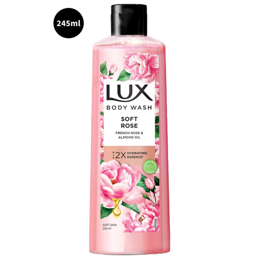 Lux French Rose & Almond Oil Body Wash Soft Rose 245ml