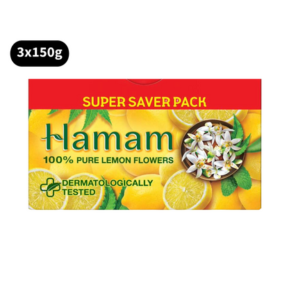 Hamam Lemon Flowers Soap 100% Pure (3x150g)