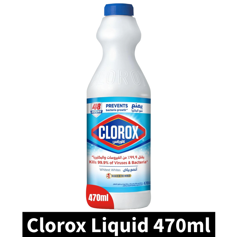 Clorox Liquid Bleach Kills 99.9% of Viruses 470ml