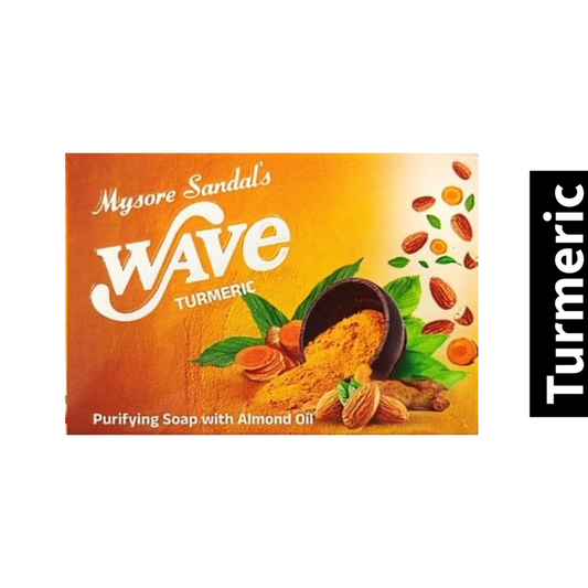 Mysore Purifying With Almond Oil Soap Sandal Wave Turmeric 100gm