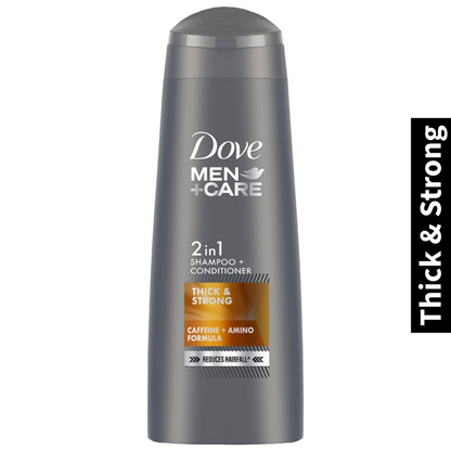 Thick & Strong 2 in 1 Dove Men+Care Shampoo + Conditioner 180ml