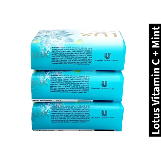 Vitamin C + Mint Lux Fresh Glow Plus Lotus Soap (3x150g)