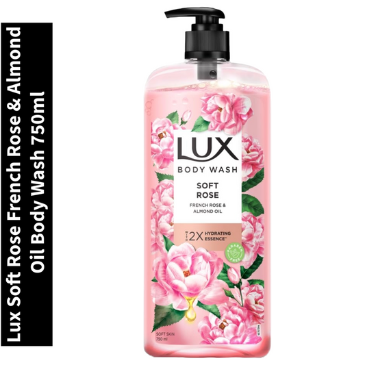 French Rose & Almond Oil Lux Soft Rose Body Wash 750ml