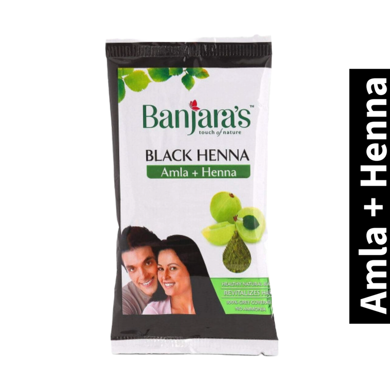 Amla + Henna Banjaras Black Henna Hair Color 20g