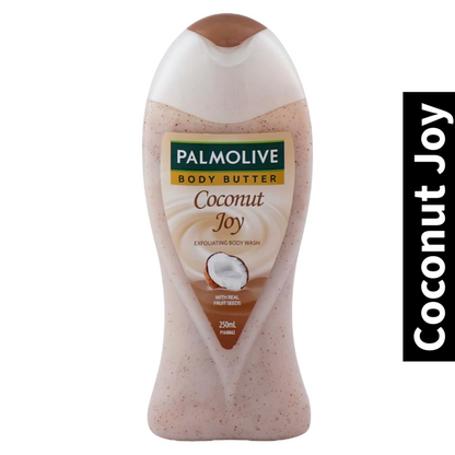 Butter With Real Fruit Seeds Palmolive Coconut Joy Body Wash 250ml