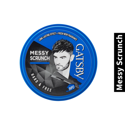 Hard Gatsby Messy Scrunch Hair Styling Wax 75g