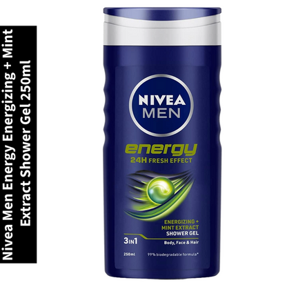 Men Energy Nivea Energizing + Mint Extract Shower Gel 250ml