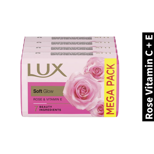 Rose Vitamin C + E Lux Even-Toned Glow Soap (4x100g)