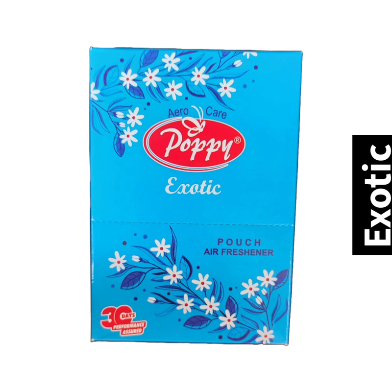 Exotic Pouch Poppy Natural Fresh Air Freshener 6x10g