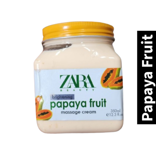 Brightening Zara Beauty Papaya Fruit Massage Cream 350ml