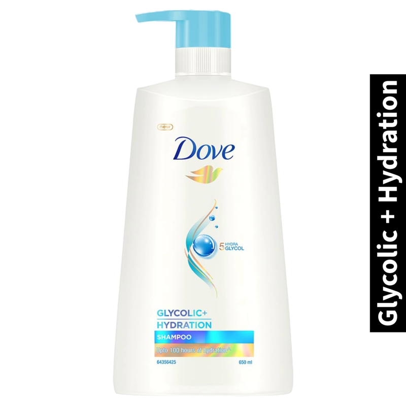 Glycolic + Hydration Dove 5% Hydra Glycol Shampoo 650ml