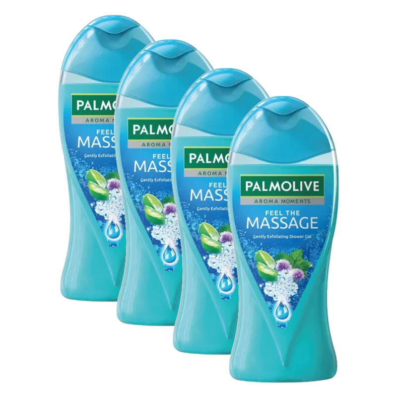 Palmolive Aroma Moments Massage Gently Exfoliating Shower Gel 250ml Pack of 4