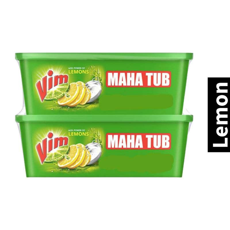 Maha Tub Vim With Power of Lemons Dishwash Bar (500g X 2)