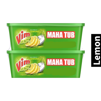 Maha Tub Vim With Power of Lemons Dishwash Bar (500g X 2)