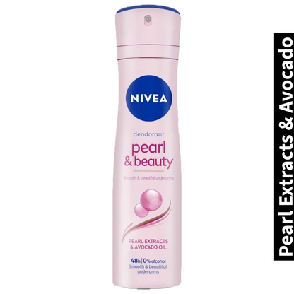 Pearl Extracts & Avocado Oil Nivea Pearl & Beauty Deodorant 123g