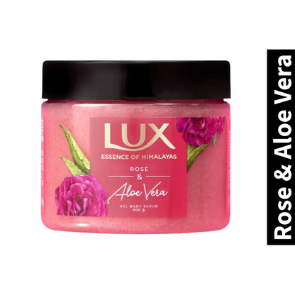 Rose & Aloe Vera Lux Essence of Hmalayas Gel Body Scrub 300g