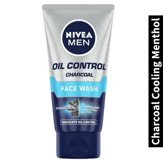 Charcoal Cooling Menthol Nivea Men Oil Control Face Wash 100g