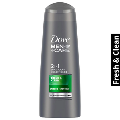 Dove Fresh & Clean 2 in 1 Shampoo + Conditioner (340ml)(Pack of 1)