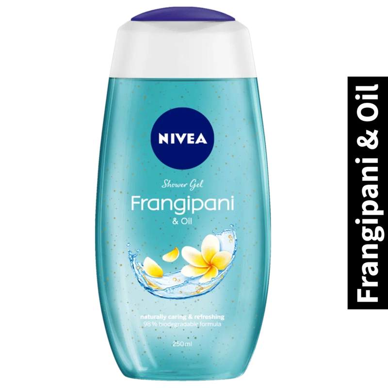 Naturally Caring & Refreshing Nivea Frangipani & Oil Shower Gel 250ml